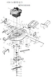 KATALOG CZĘŚCI Weibang WB454HB 3W1 Kosiarka spalinowa 