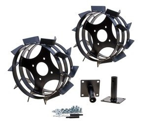 Koła żelazne z ośkami glebogryzarki CEDRUS GL01 kpl