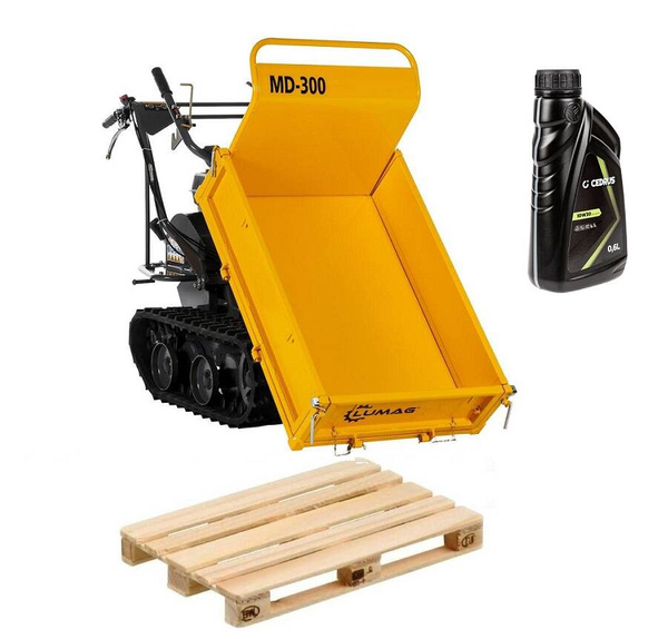 Wozidło budowlane LUMAG MD-300 - Transporter Taczka spalinowa na gąsiennicach - OD RĘKI