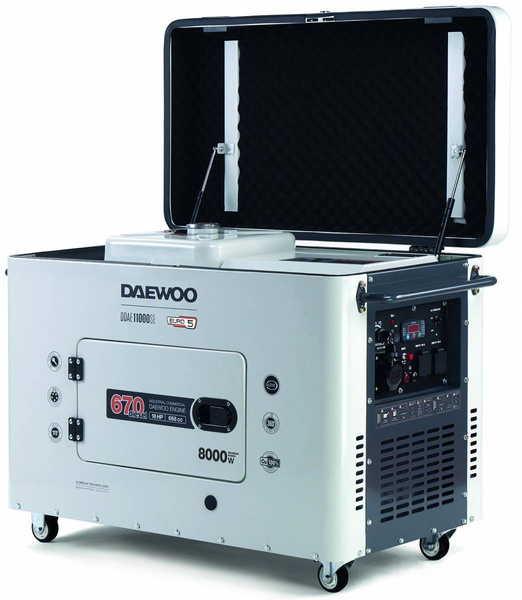 Agregat Prądotwórczy wyciszony Diesel DAEWOO DDAE 11000SE AVR - OD RĘKI 