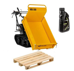 Wozidło budowlane LUMAG MD-300 - Transporter Taczka spalinowa na gąsiennicach - OD RĘKI