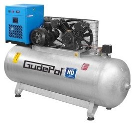 Kompresor tłokowy Gudepol HD 75/500/900VT + Osuszacz zięmbniczy