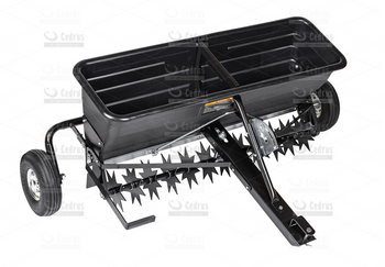 Aerator 81,3 cm z siewnikiem 43,5 L Cedrus - do traktorka ciągniczka  2w1