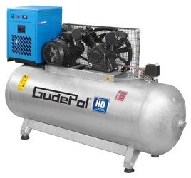 Kompresor tłokowy Gudepol HD 100/500/1200VT + Osuszacz zięmbniczy
