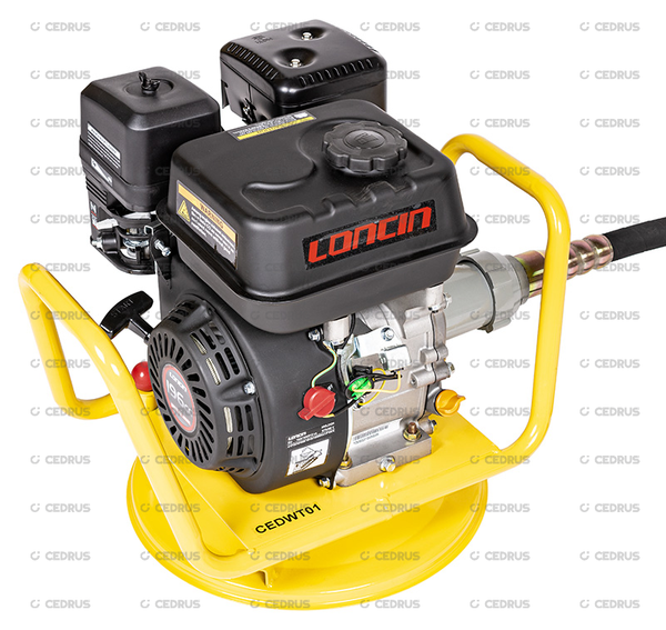 Wibrator spalinowy do betonu Cedrus WT01 Loncin G200F + wałek 6m + buława 45mm