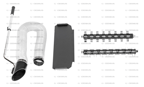 Aerator Odkurzacz ogrodowy do liści Cedrus LV58S + rura ssąca + szczotka + aerator + olej 