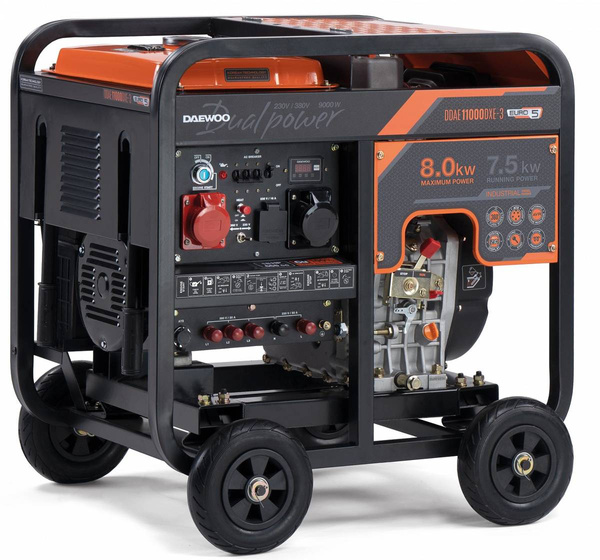 Agregat Prądotwórczy Diesel DAEWOO DDAE 11000DXE-3 AVR Dual Power - OD RĘKI 