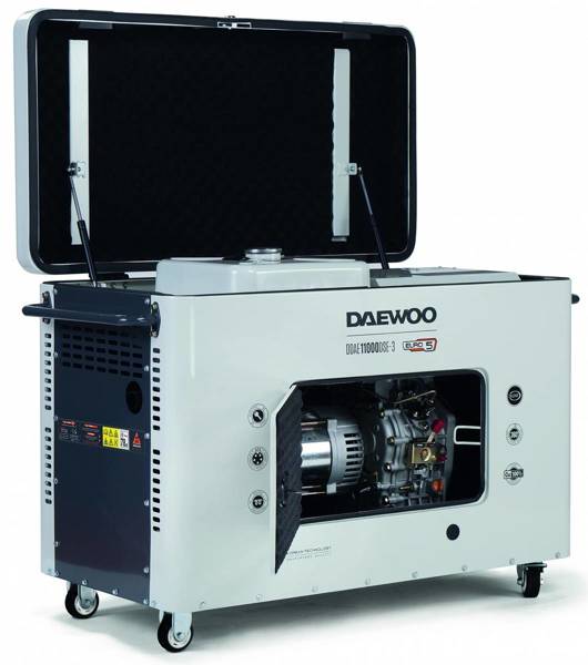 Agregat Prądotwórczy Wyciszony Diesel DAEWOO DDAE 11000DSE-3 AVR DUAL POWER - OD RĘKI 